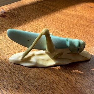 Herend porcelain grasshopper figurine with one broken leg